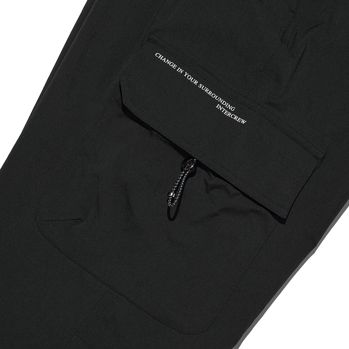 인터크루(INTERCREW) [24SS] 우먼스 건빵 세미와이드 팬츠 블랙 ITY1PL54ABK