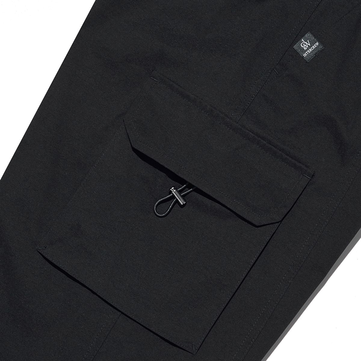 인터크루(INTERCREW) [24SS] 우먼스 건빵 와이드팬츠 블랙 ITY1PL55ABK
