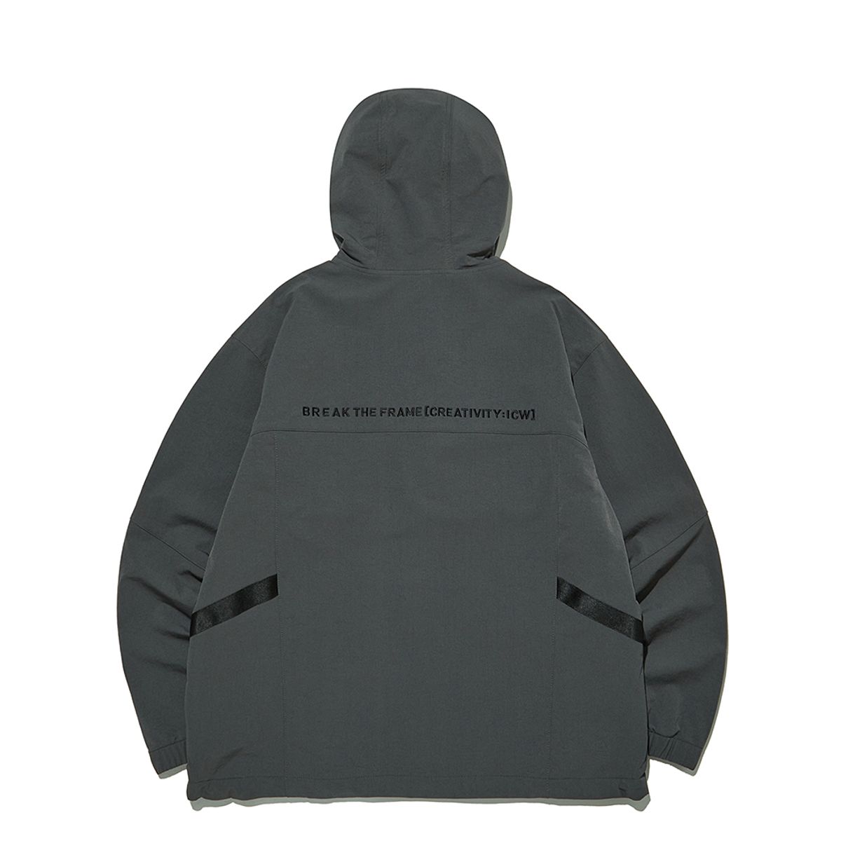 인터크루(INTERCREW) [24SS] 후드 반오픈 아노락 D카키 ITY1UJ03ADK