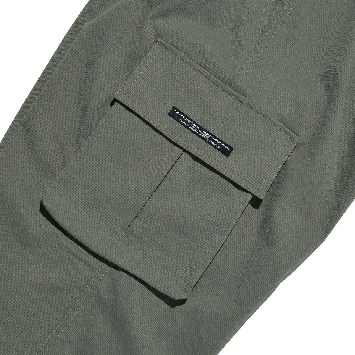 인터크루(INTERCREW) [24SS] 원턱 세미와이드 카고팬츠 카키 ITY1PL01AKH
