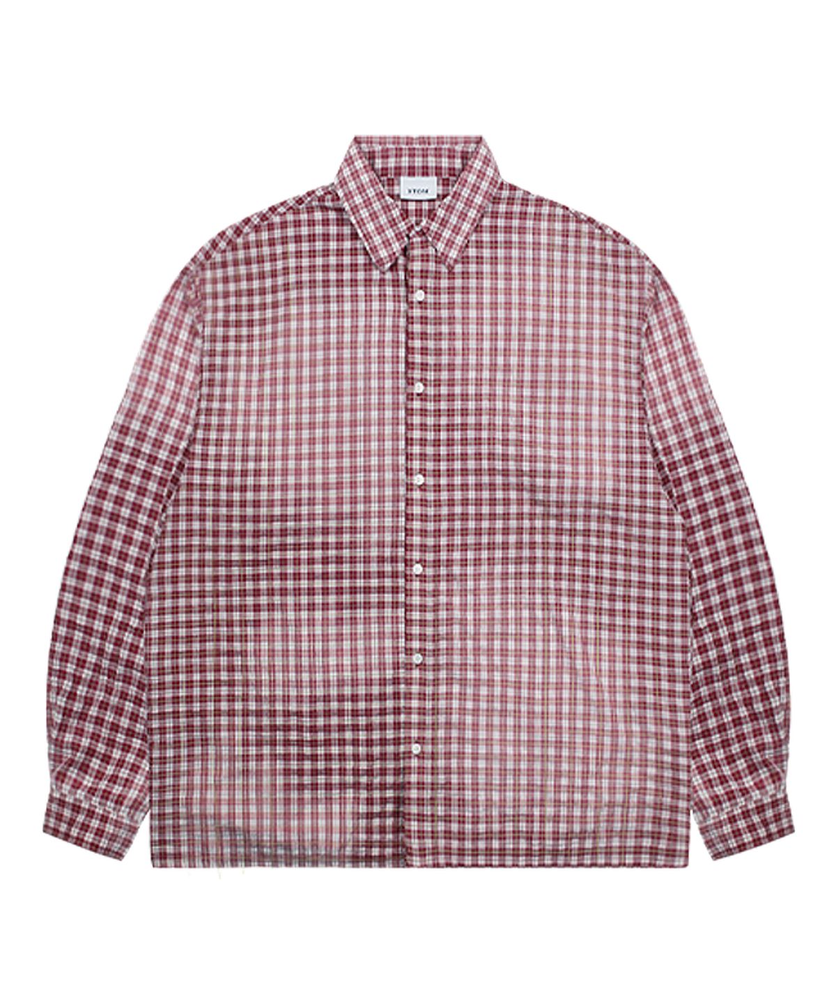 엑스톤즈(XTONZ) XTS029 하브 워싱 빈티지 체크 셔츠 (RED)