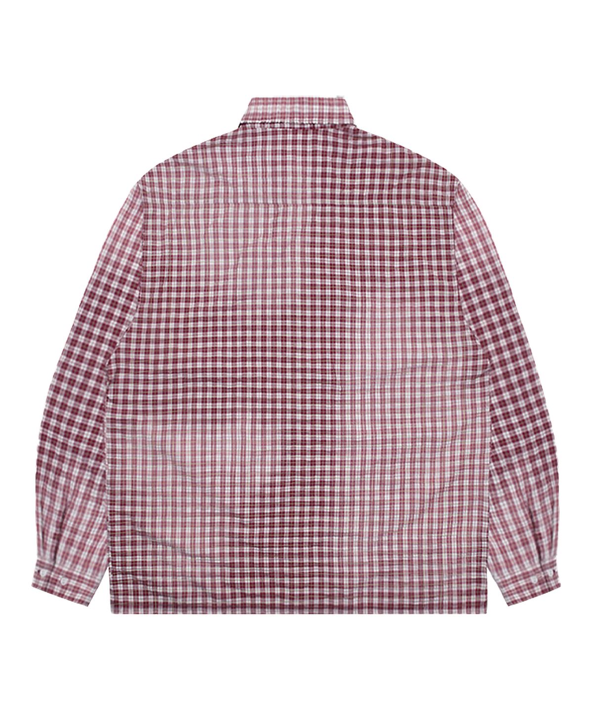 엑스톤즈(XTONZ) XTS029 하브 워싱 빈티지 체크 셔츠 (RED)
