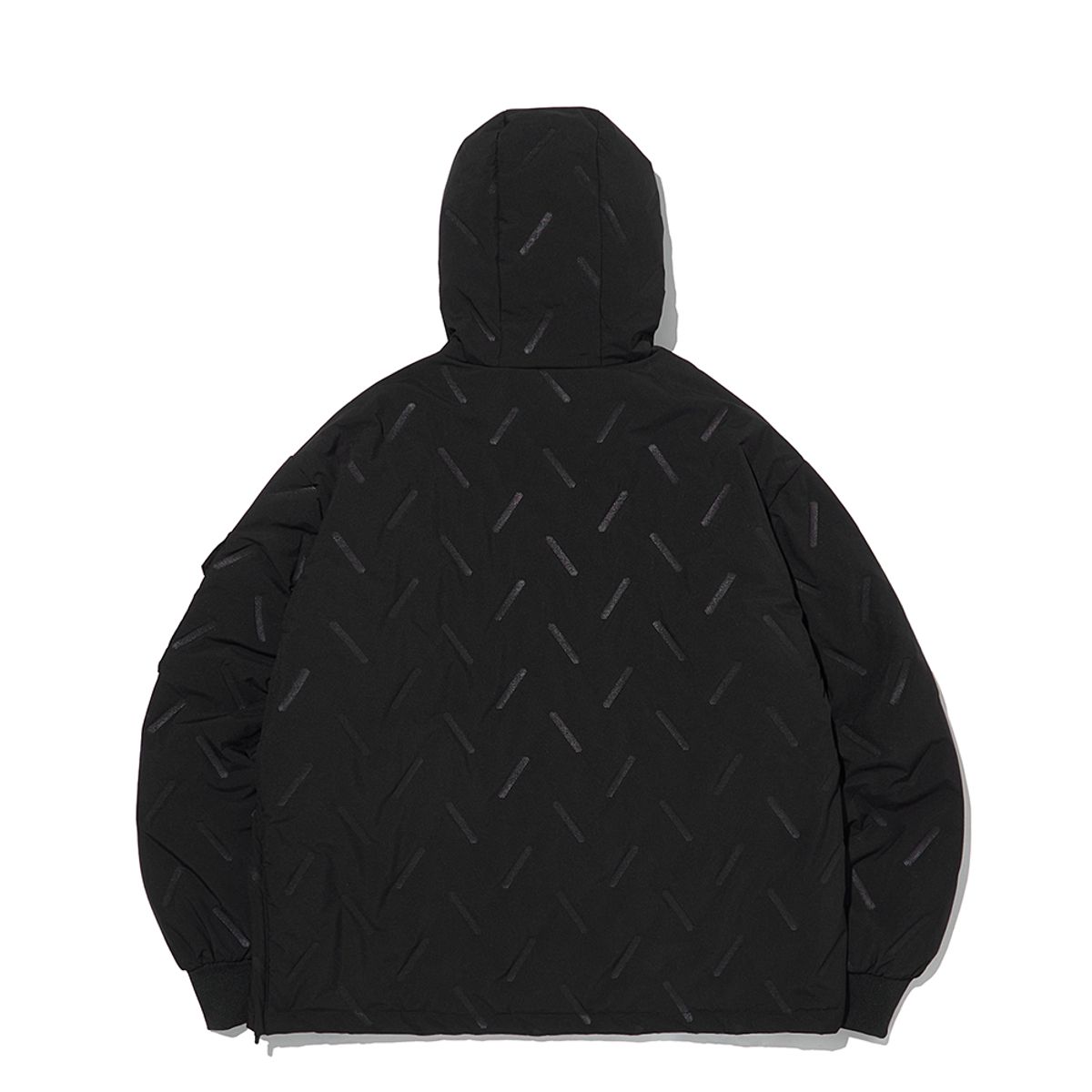 인터크루(INTERCREW) [24SS] 고주파 퀄팅 후드아노락 블랙 ITY1UP06ABK