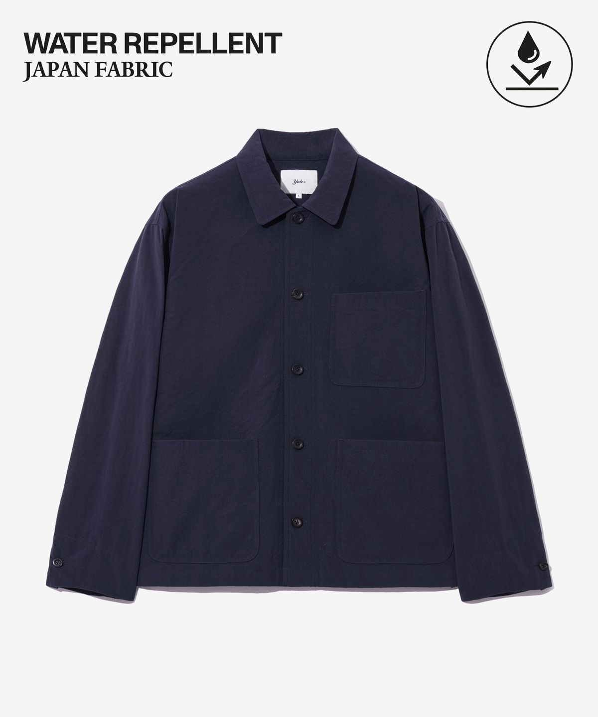 예일(YALE) NYLON OXFORD W/R FRENCH WORK JACKET NAVY