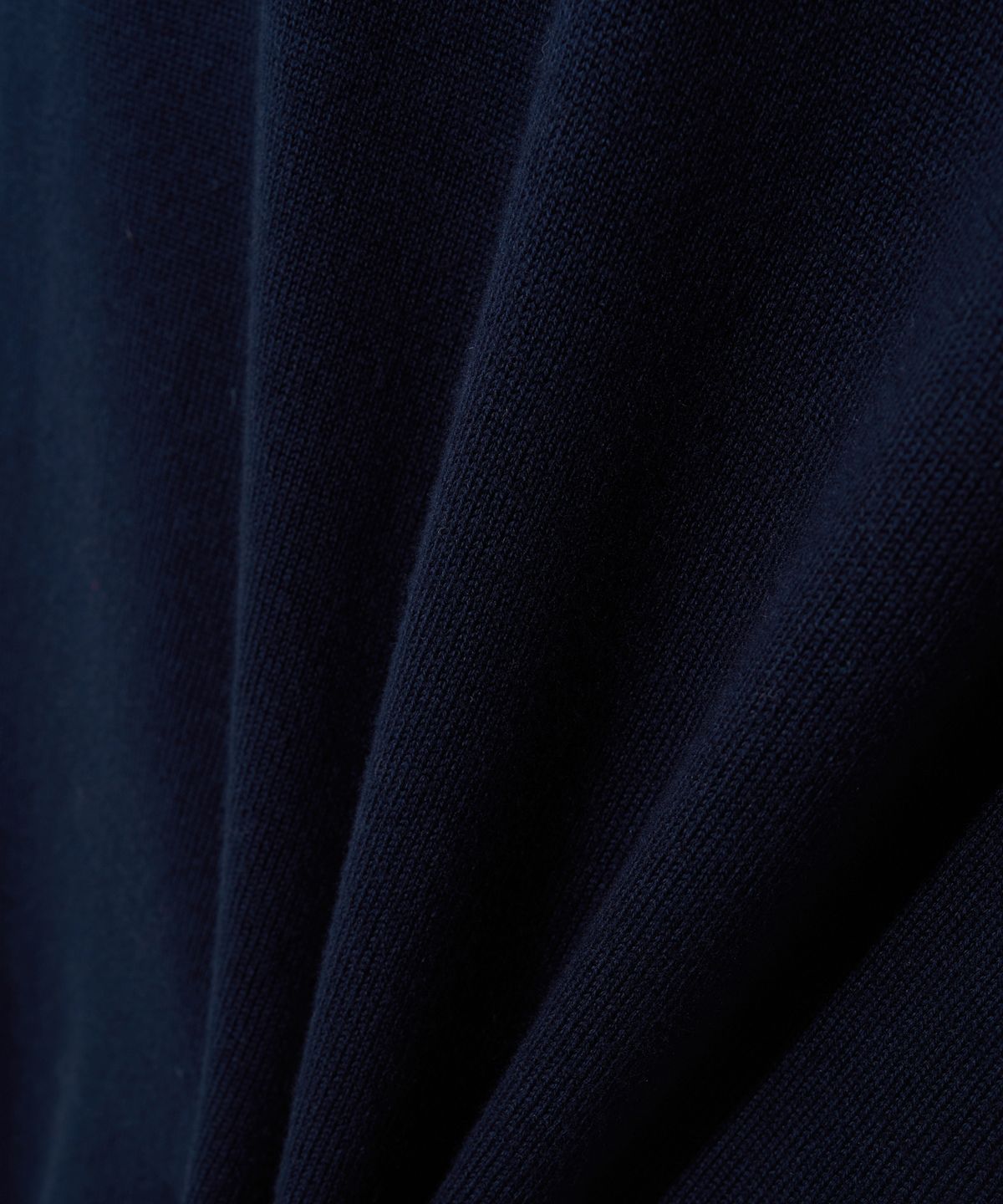 예일(YALE) SUPIMA COTTON RAGLAN COLLAR KNIT DARK NAVY