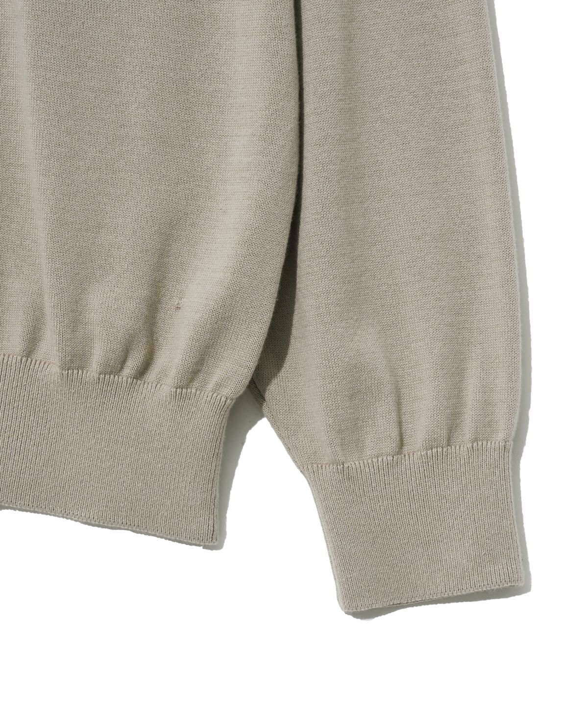 예일(YALE) SUPIMA COTTON RAGLAN COLLAR KNIT GREIGE