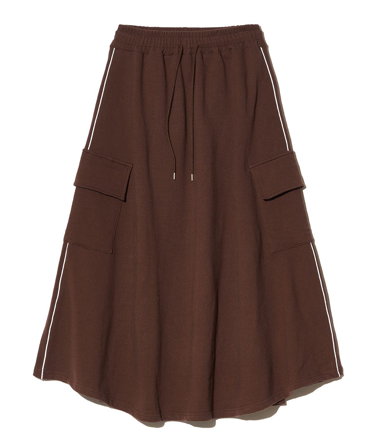 피스메이커(PIECE MAKER) EWP LINE CARGO SWEAT SKIRT (BROWN)