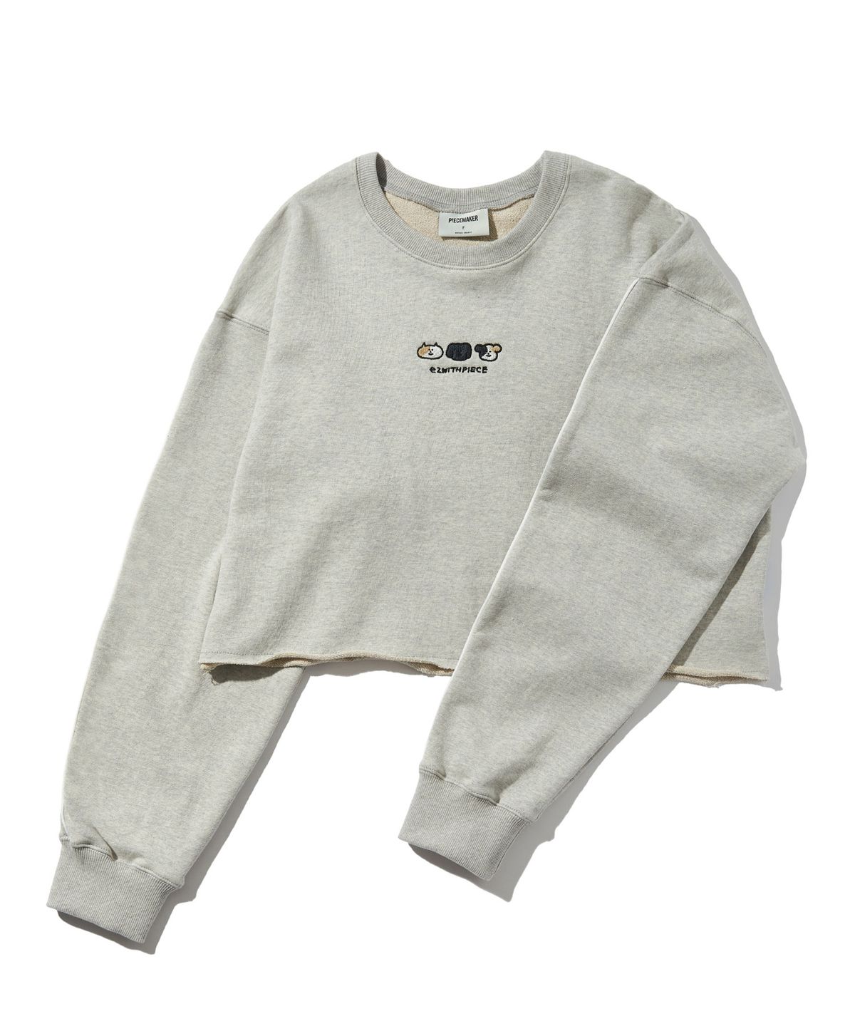 피스메이커(PIECE MAKER) EWP FAMILY LINE SWEAT LS (GREY)