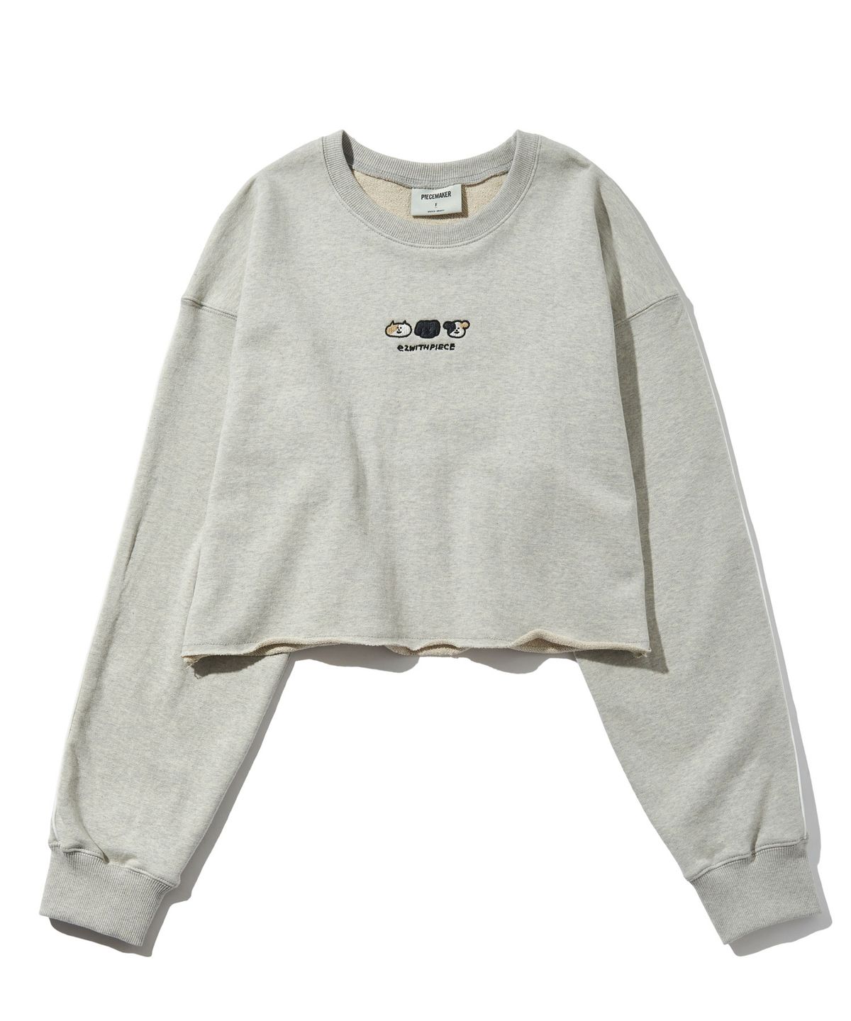 피스메이커(PIECE MAKER) EWP FAMILY LINE SWEAT LS (GREY)