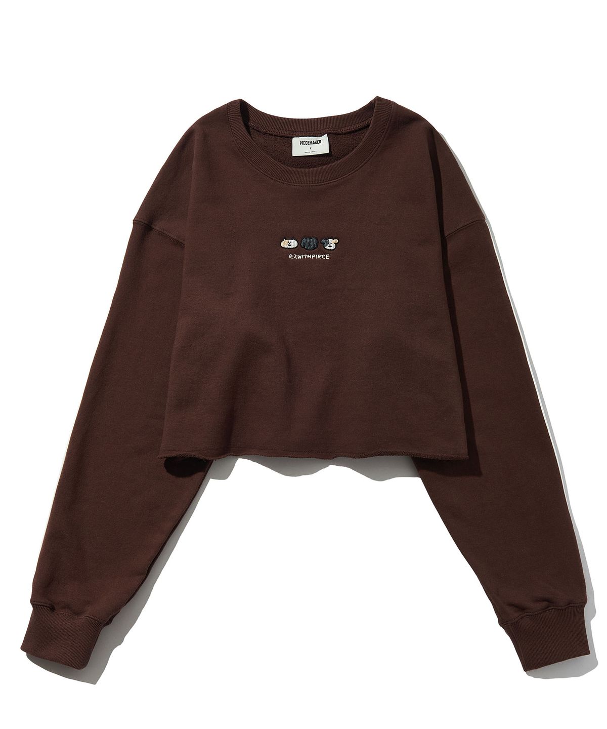 피스메이커(PIECE MAKER) EWP FAMILY LINE SWEAT LS (BROWN)