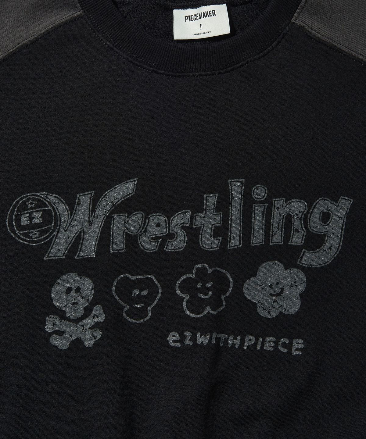 피스메이커(PIECE MAKER) WRESTLING MIX CREW (BLACK)