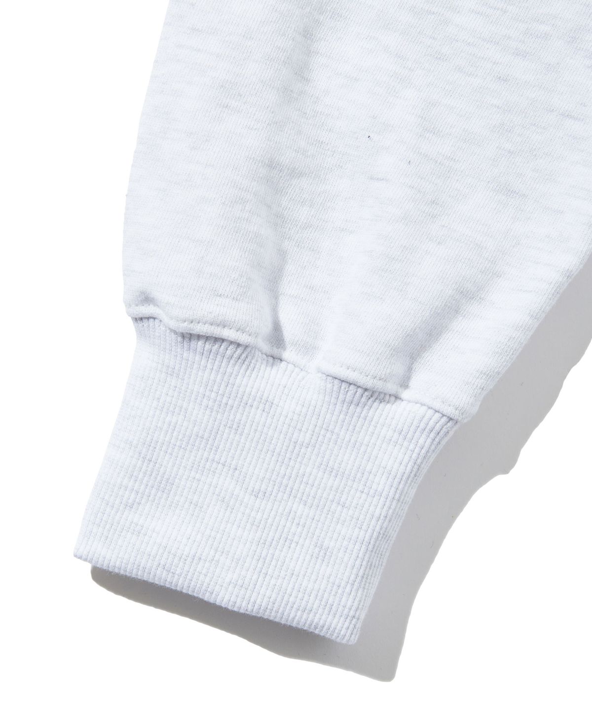 피스메이커(PIECE MAKER) TEETH SWEAT CROP HOODIE (WHITE MELANGE)