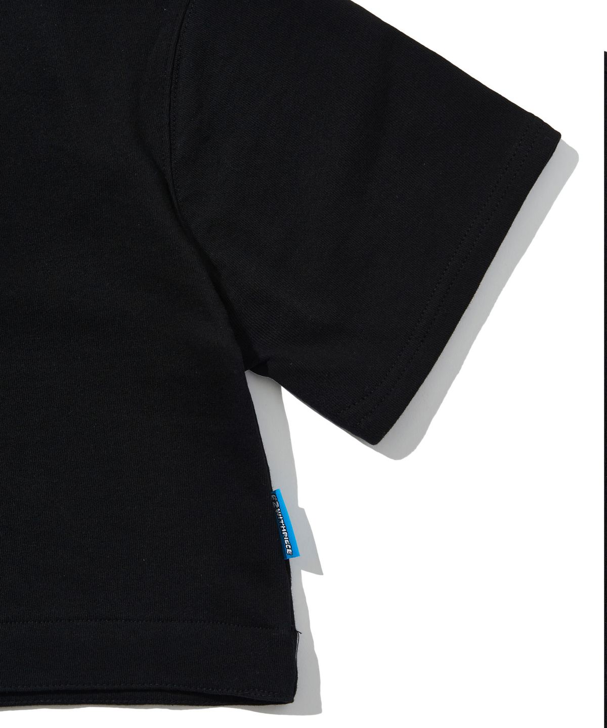 피스메이커(PIECE MAKER) TEETH SWEAT CROP TEE (BLACK)