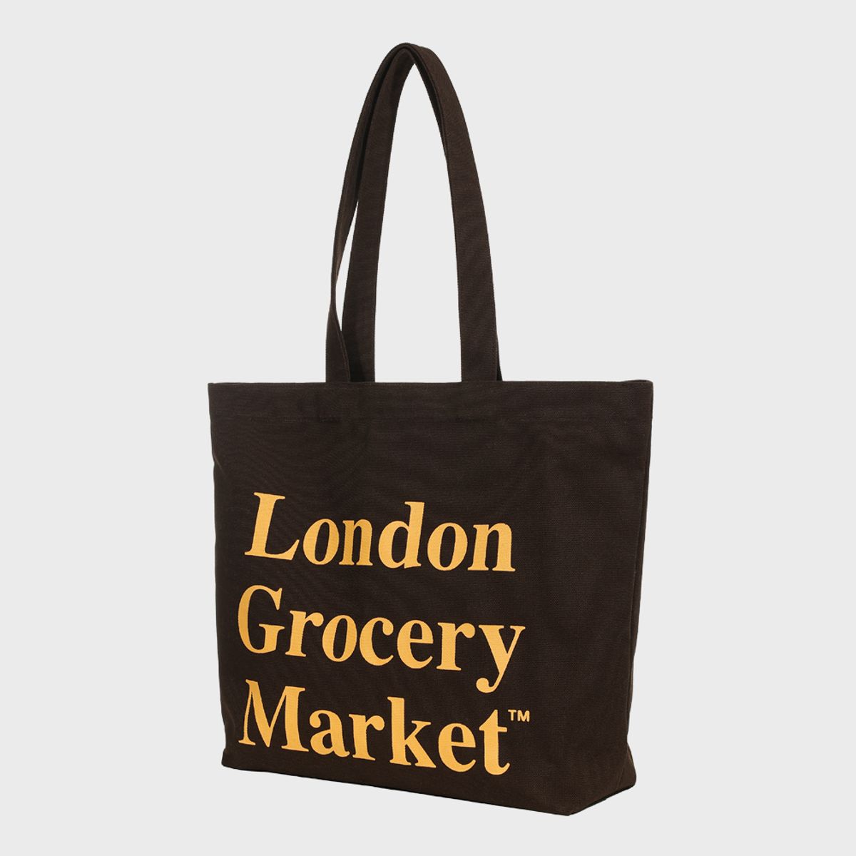 런던그로서리마켓(LONDON GROCERY MARKET) Cotton Market Bag (Nut Brown)
