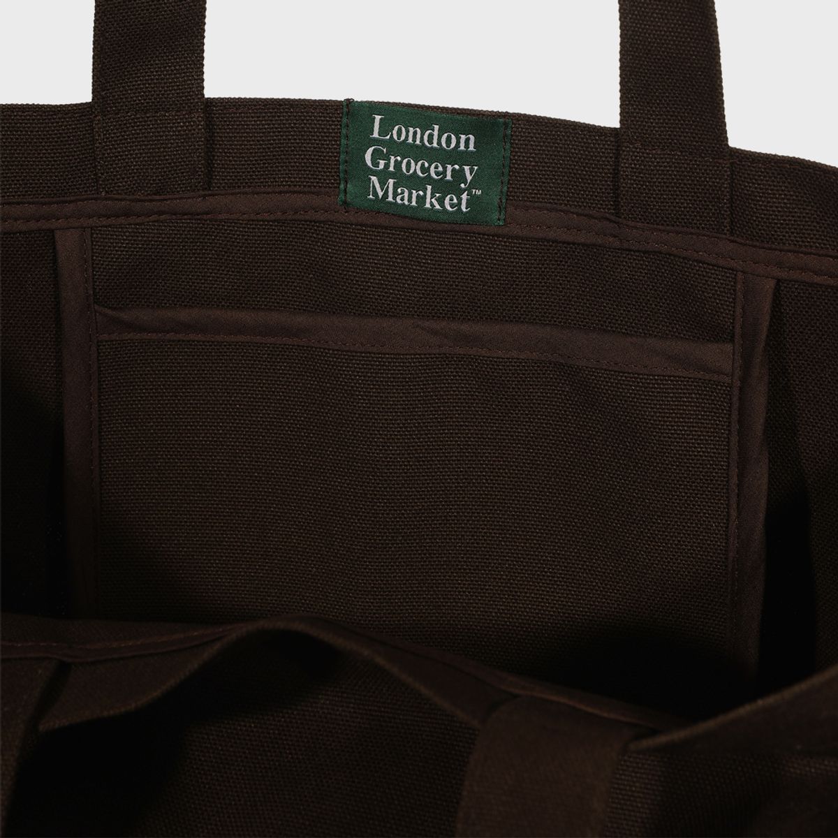 런던그로서리마켓(LONDON GROCERY MARKET) Cotton Market Bag (Nut Brown)