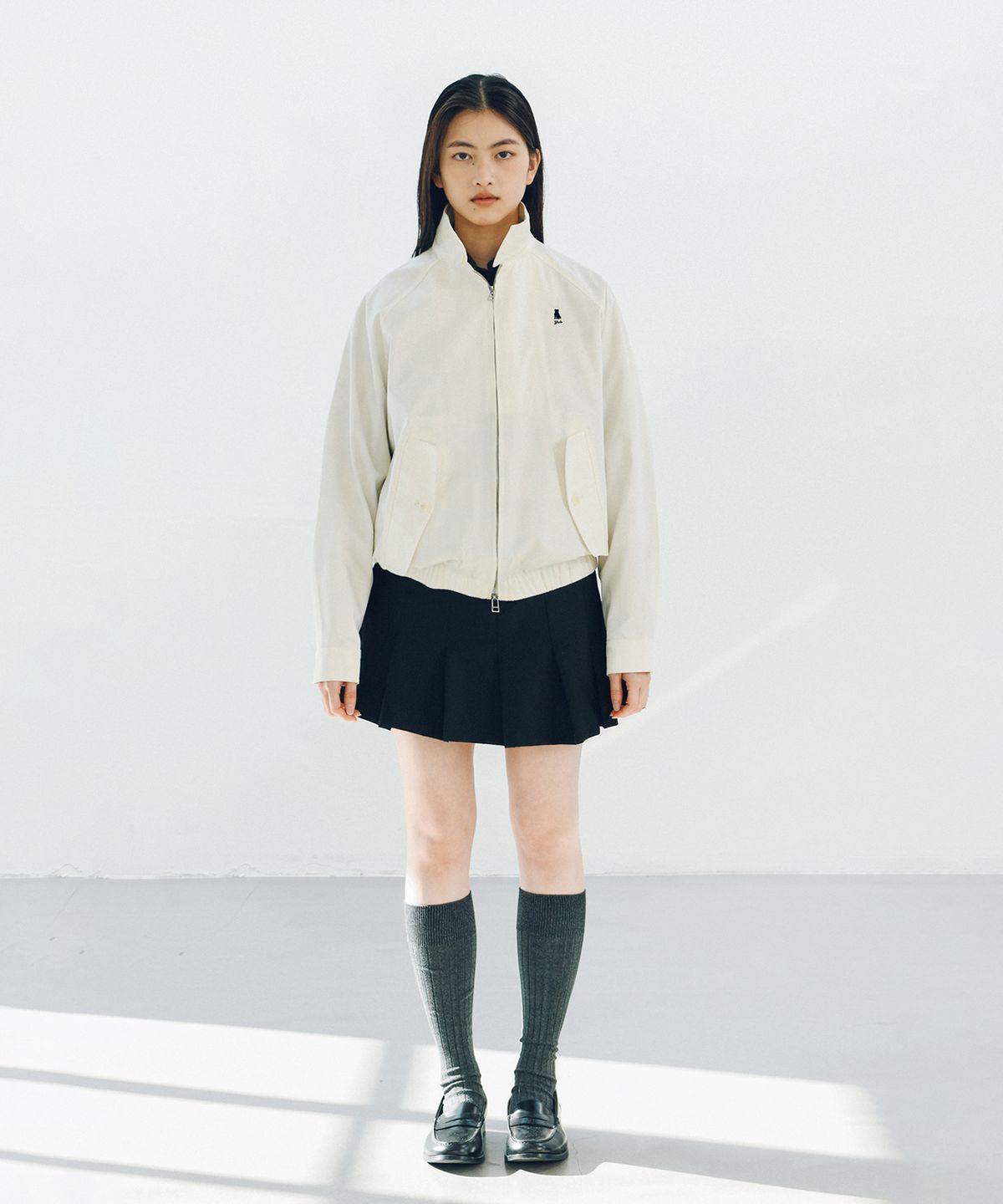예일(YALE) 헤링턴 블루종 자켓 네이비