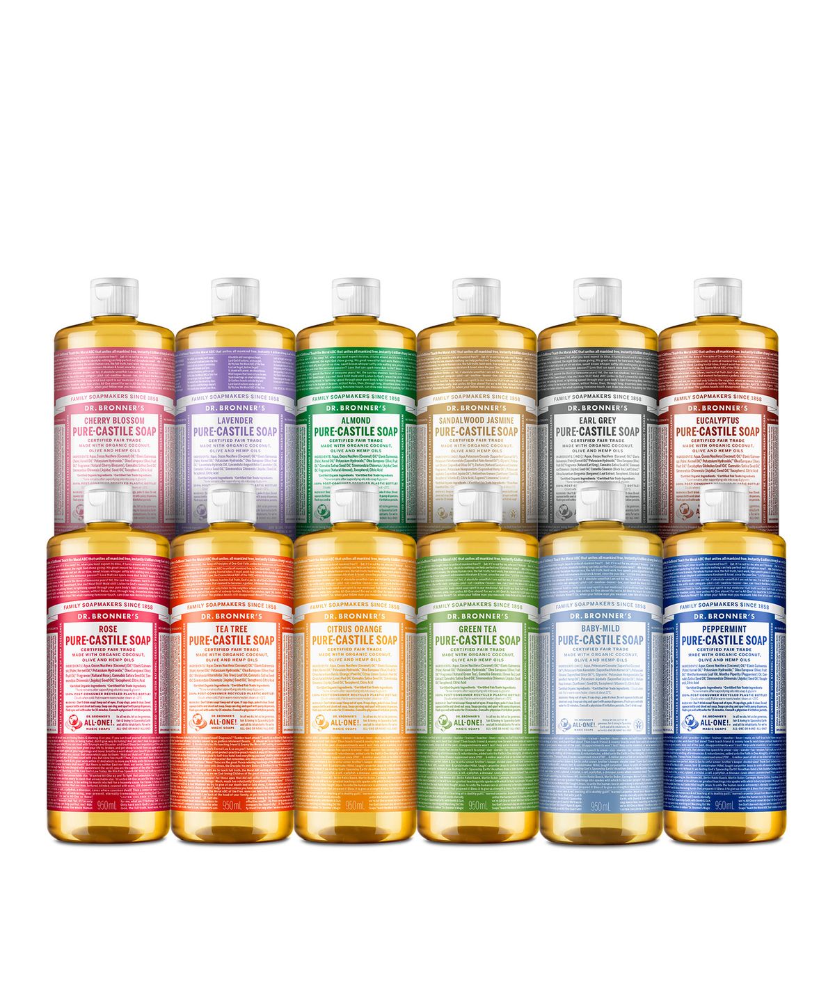닥터 브로너스(DR.BRONNER'S) [페이스&바디클렌저]샌달우드 자스민 퓨어 캐스틸 솝 950ml