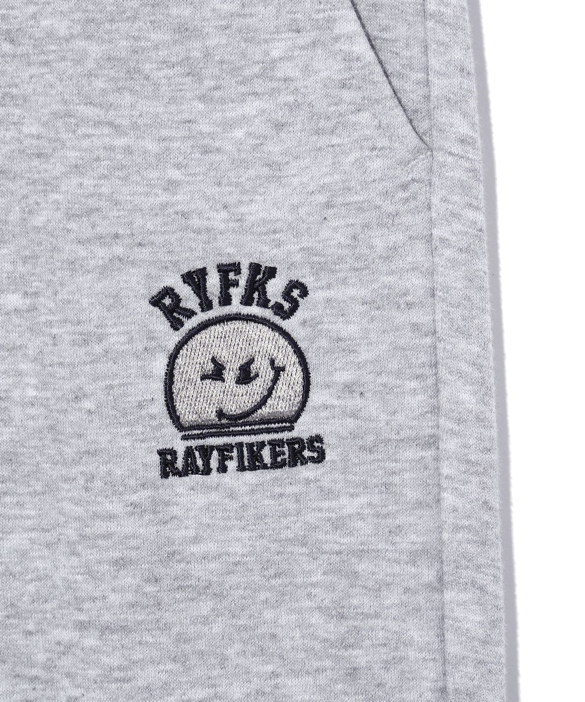 레이피커스(RAYFIKERS) 위키드 로고 와이드 스웨트 팬츠 MELANGE GREY (MO6PU190-097)