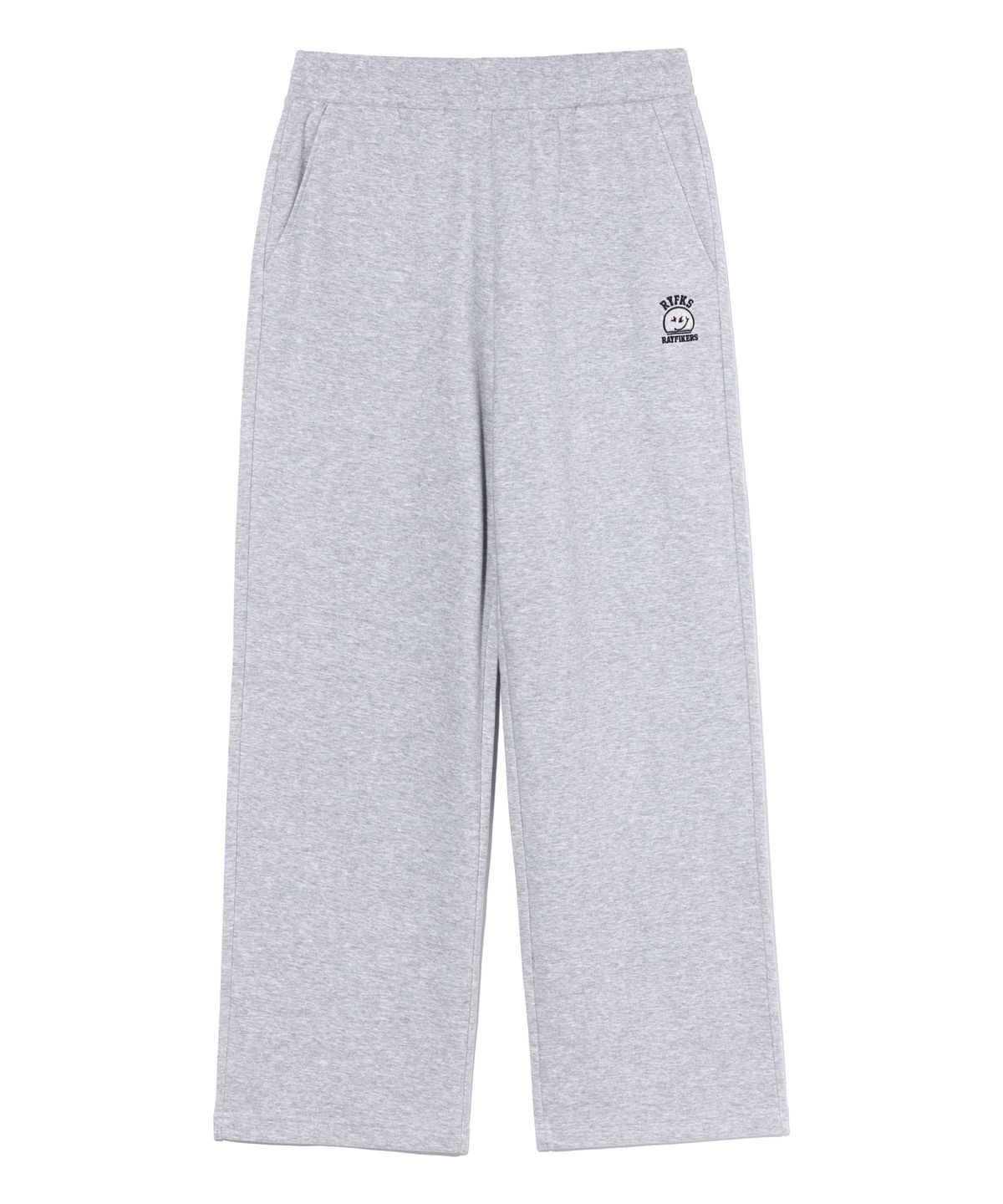레이피커스(RAYFIKERS) 위키드 로고 와이드 스웨트 팬츠 MELANGE GREY (MO6PU190-097)