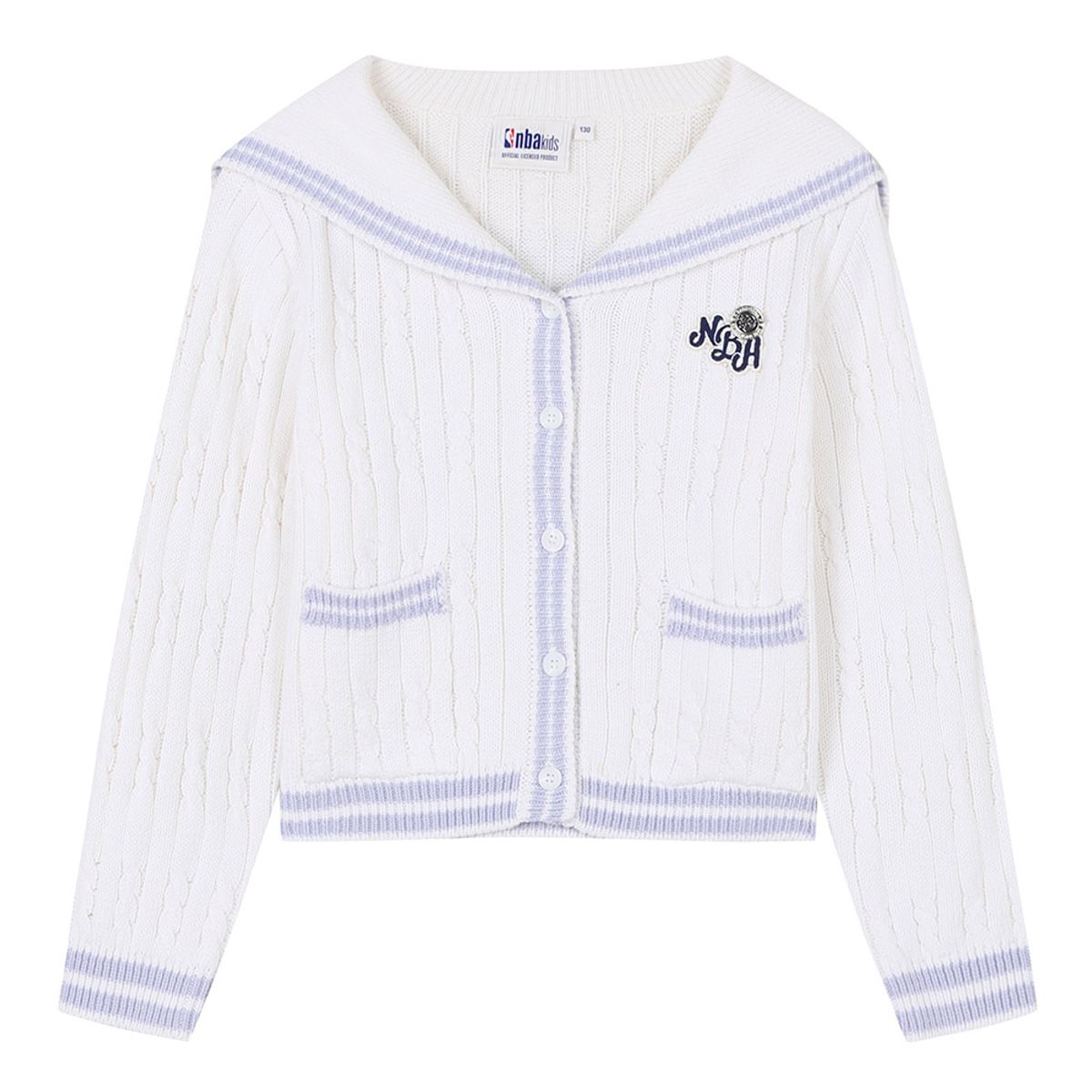 엔비에이 키즈(NBA KIDS) 여아 세일러 가디건(K241TJ620P) 아이보리