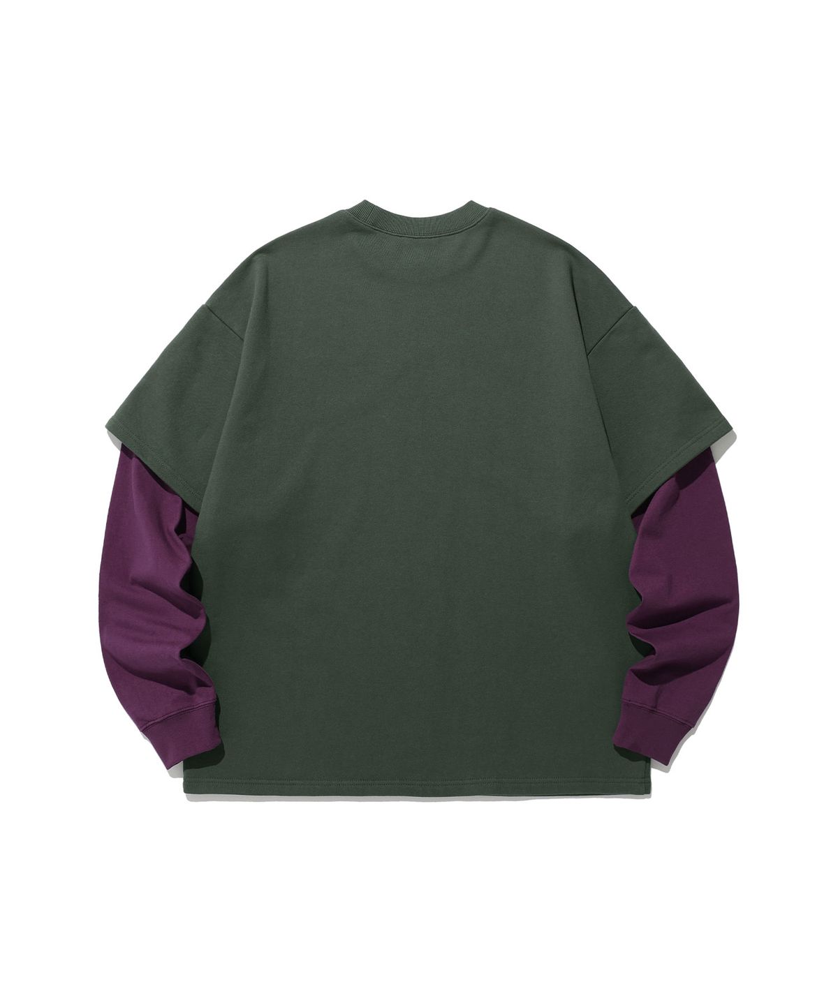 나이스고스트클럽(NICEGHOSTCLUB) PIXEL SKELETON LAYERED SWEATSHIRTS_KHAKI(NG2ESUM441A)