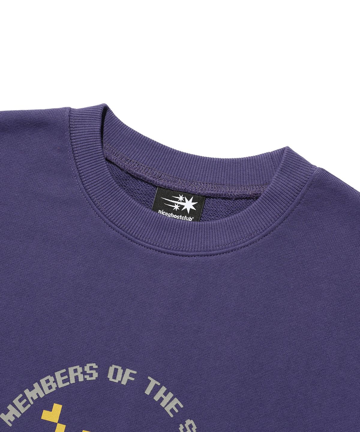 나이스고스트클럽(NICEGHOSTCLUB) PIXEL SKELETON LAYERED SWEATSHIRTS_PURPLE(NG2ESUM441A)