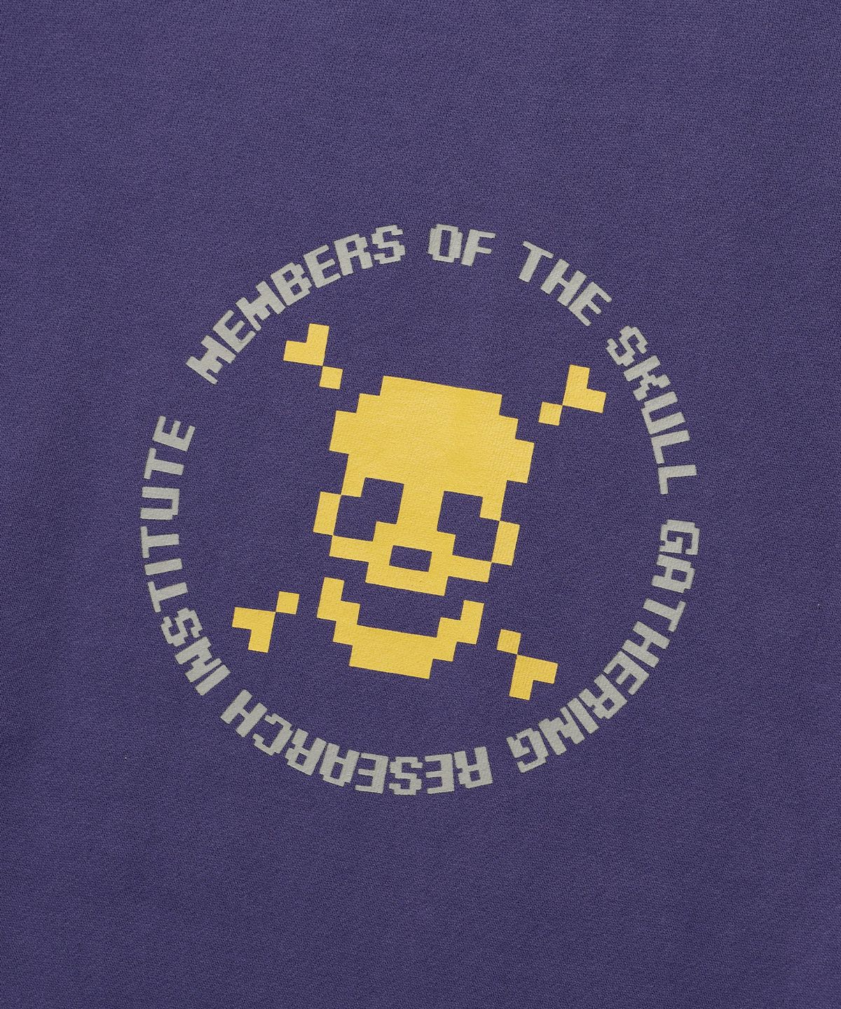 나이스고스트클럽(NICEGHOSTCLUB) PIXEL SKELETON LAYERED SWEATSHIRTS_PURPLE(NG2ESUM441A)