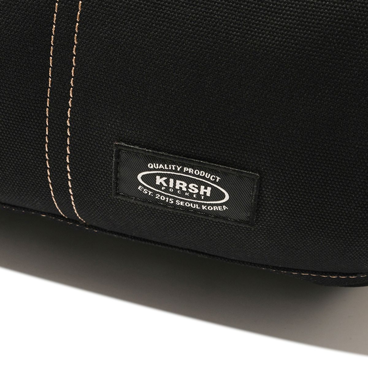 키르시(KIRSH) 포켓 빈티지 스티치 포인트 더플백 [블랙]