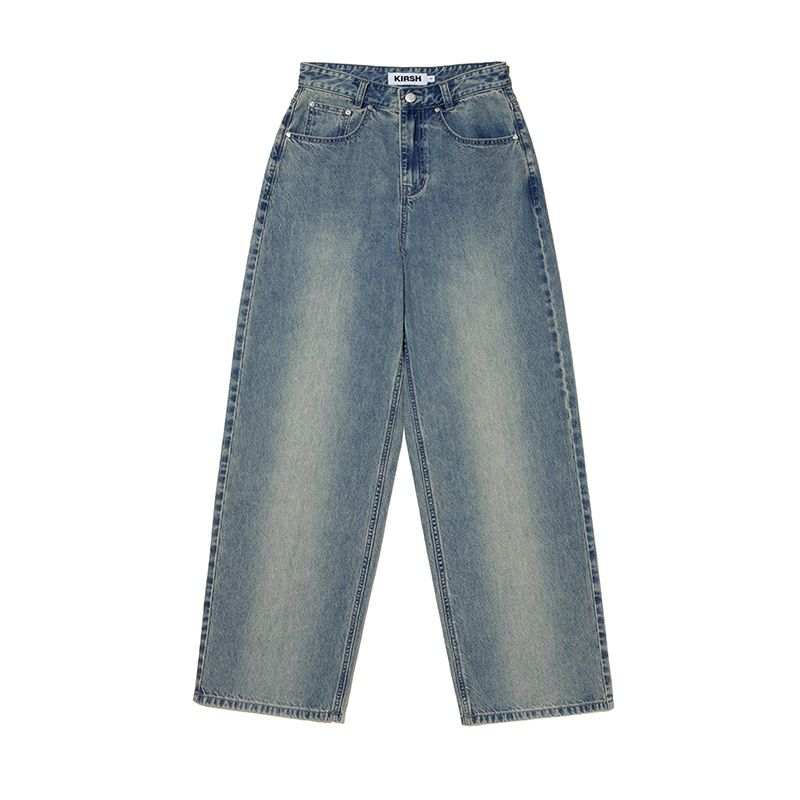 MUSINSA | KIRSH Cherry Garment Washing Wide Fit Denim Pants