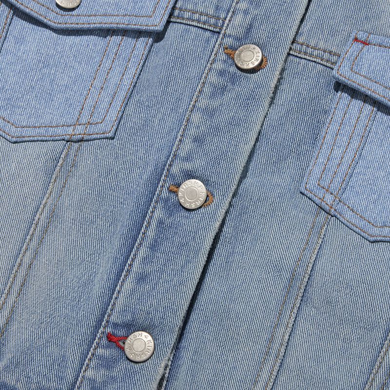 MUSINSA | KIRSH Uni-washed cropped denim jacket [blue]