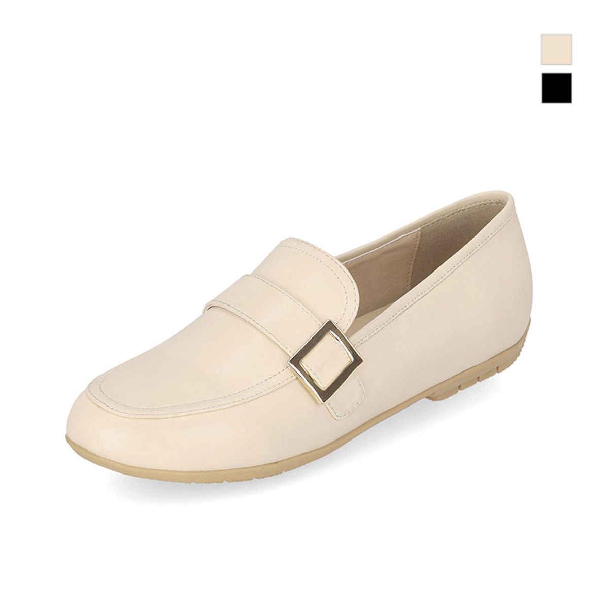 엘칸토(ELCANTO) 마쯔 여성 사각 포인트 장식 로퍼 2cm LCWC81M413