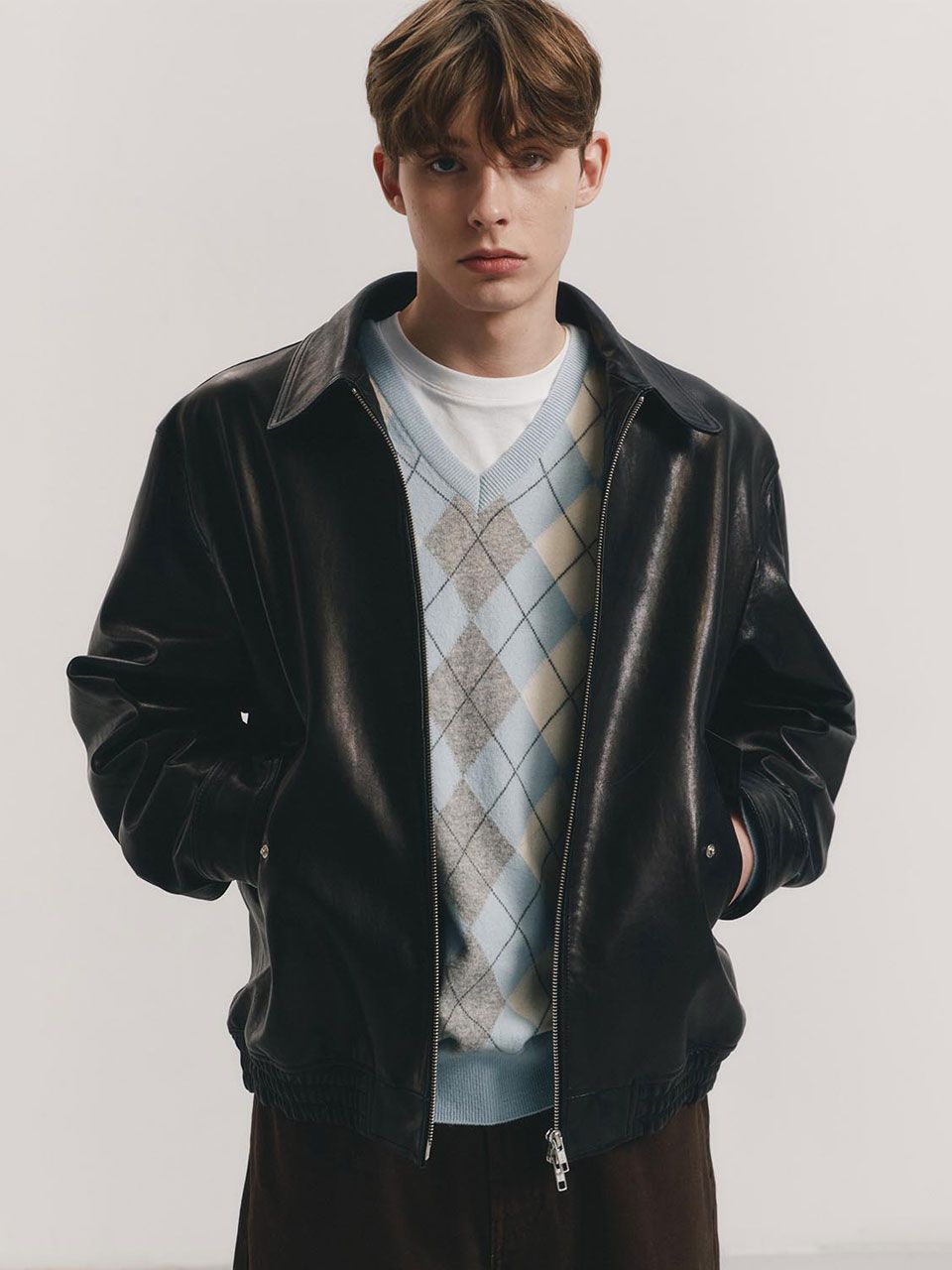 MUSINSA公式 | DUNST (UNISEX) LAMBSKIN LEATHER BLOUSON