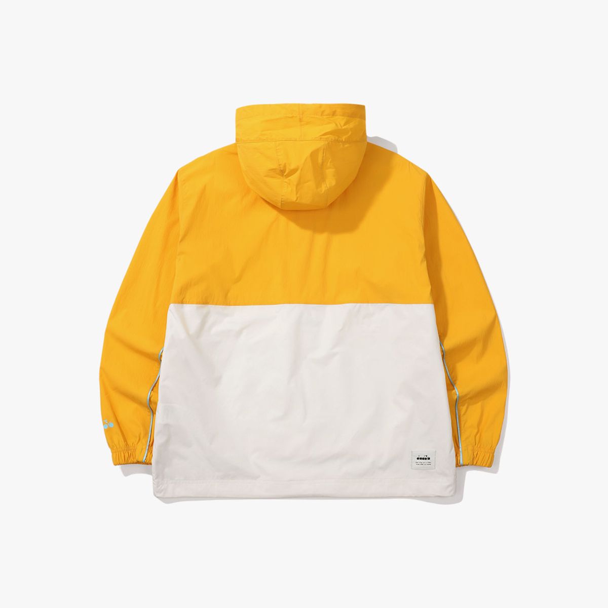 디아도라(diadora) 컴피 우븐 후디 아노락 YELLOW