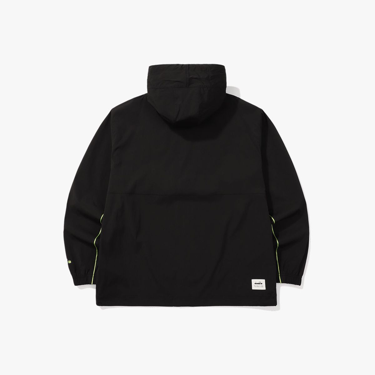 디아도라(diadora) 컴피 우븐 후디 아노락 BLACK