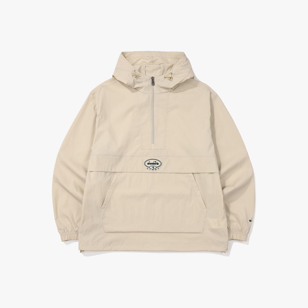디아도라(diadora) 컴피 우븐 후디 아노락 BEIGE