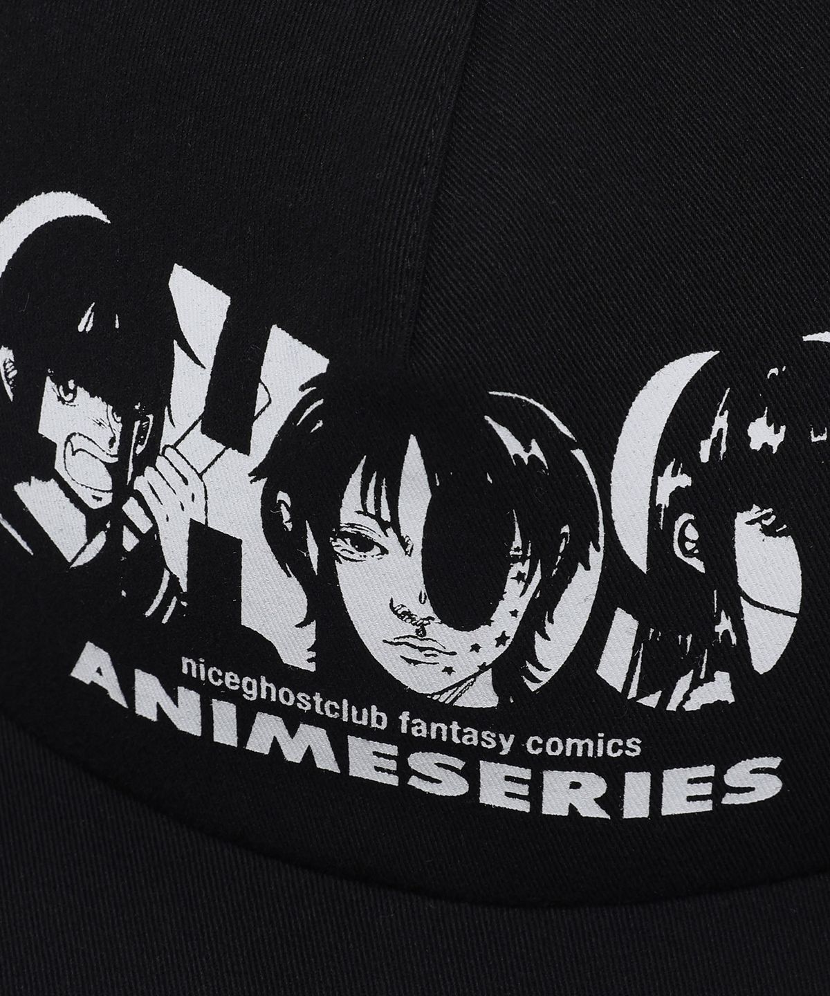 나이스고스트클럽(NICEGHOSTCLUB) GHOST ANIME SERIES CAP_BLACK(NG2ESUAB28A)