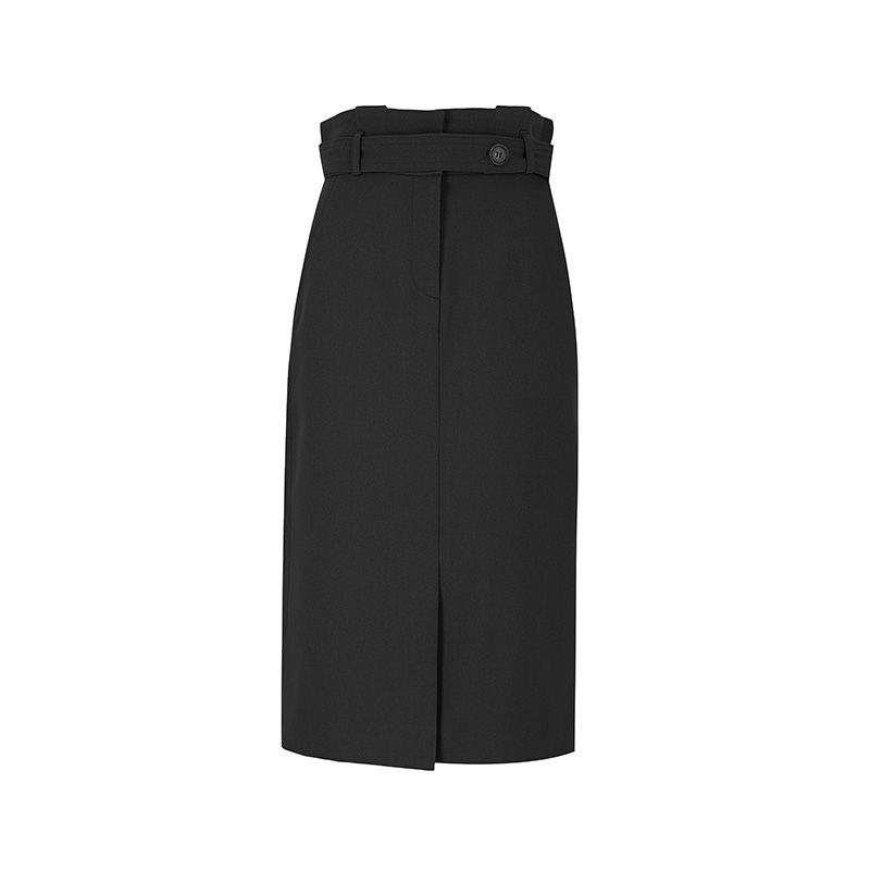 MUSINSA | VISITINNEWYORK High waist belted H-line skirt