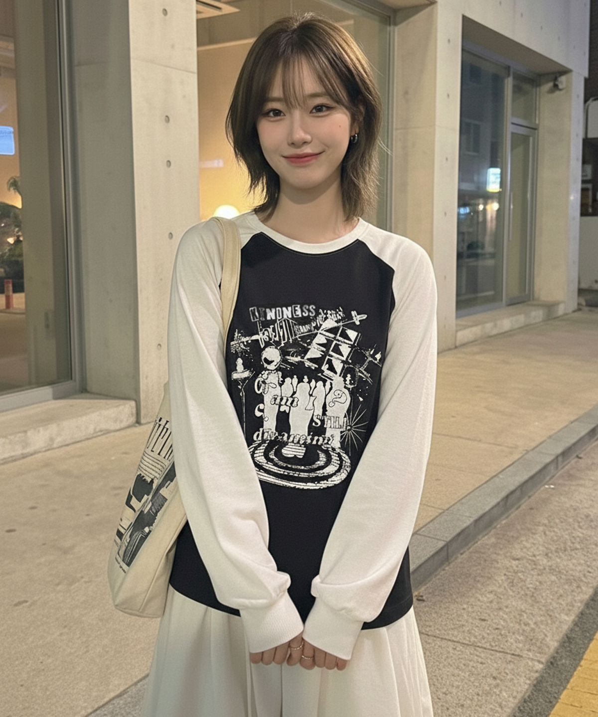 어커버(ACOVER) 드리밍 레글런 오버핏 롱 슬리브 5color