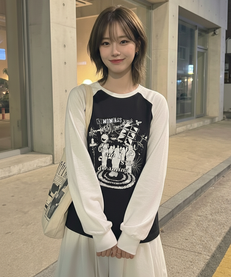 드리밍 레글런 오버핏 롱 슬리브 5color