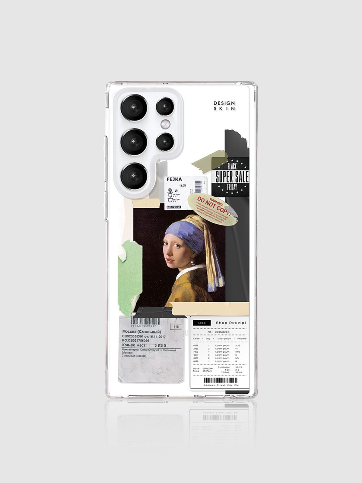 디자인스킨(DESIGNSKIN) 클리어 그래픽 케이스_명화진주
