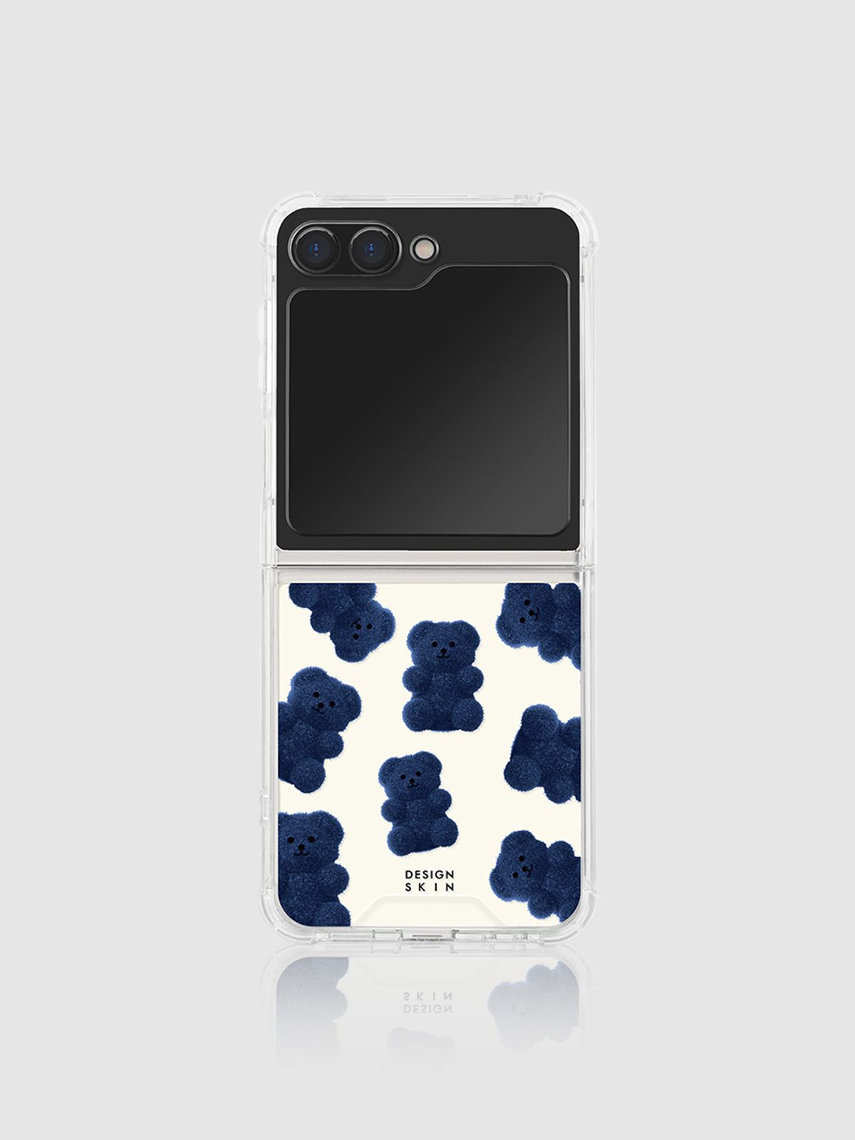 디자인스킨(DESIGNSKIN) 클리어 그래픽 케이스_베어즈_네이비