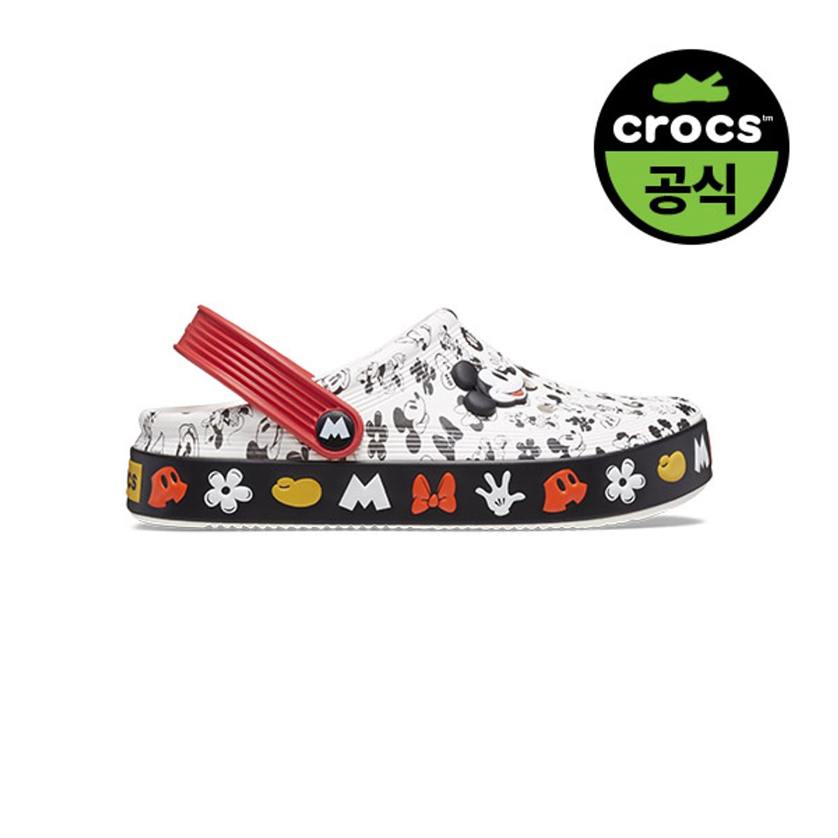 크록스키즈(CROCS KIDS) 유아 미키 오프 코트 클로그 WT (24SKCL208850)