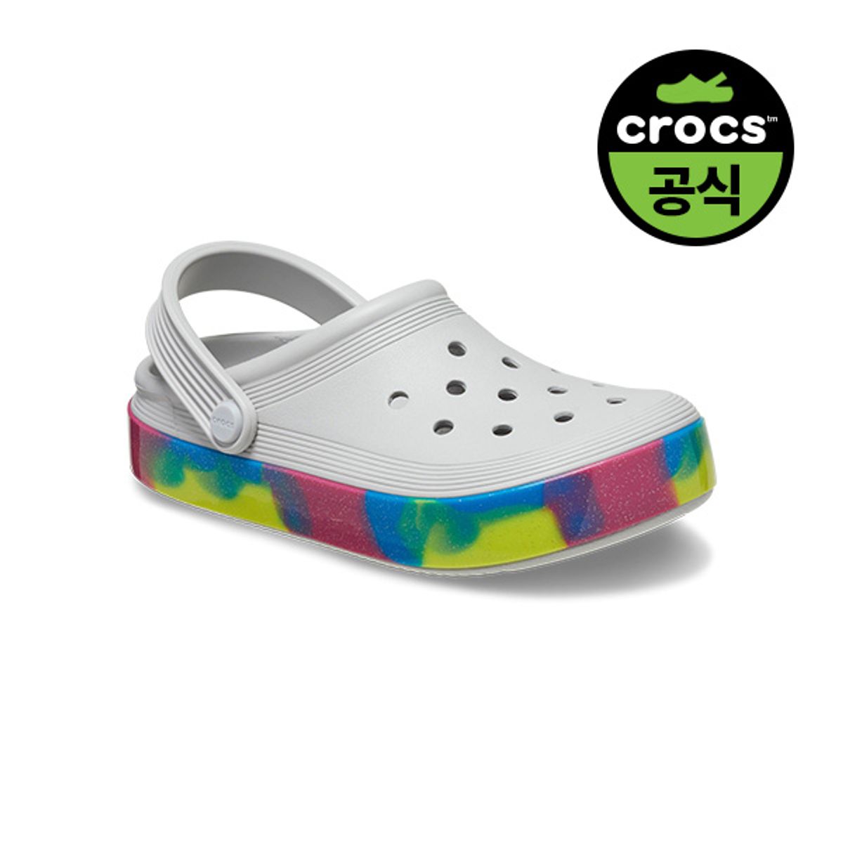 크록스키즈(CROCS KIDS) 유아 오프 코트 글리터 밴드 클로그 ATM (24SKCL209717)