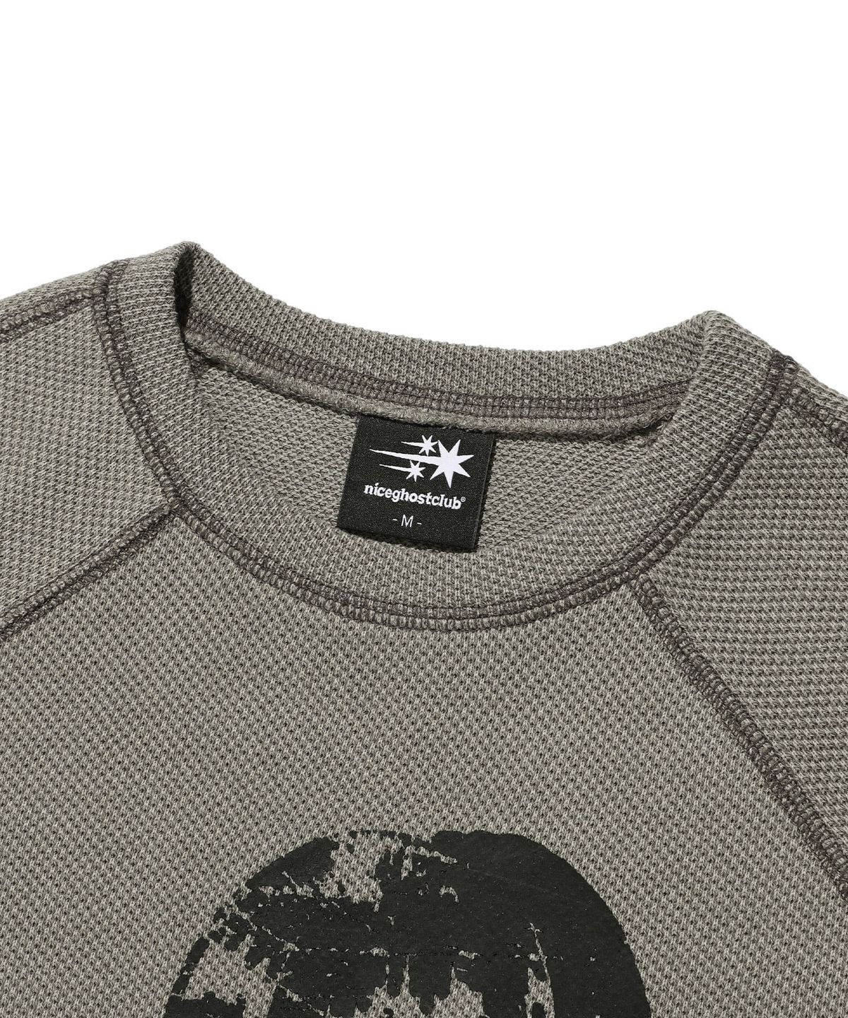 나이스고스트클럽(NICEGHOSTCLUB) DOLL AND THE GIRL WAFFLE L/S TEE_BEIGE(NG2ESUT550A)