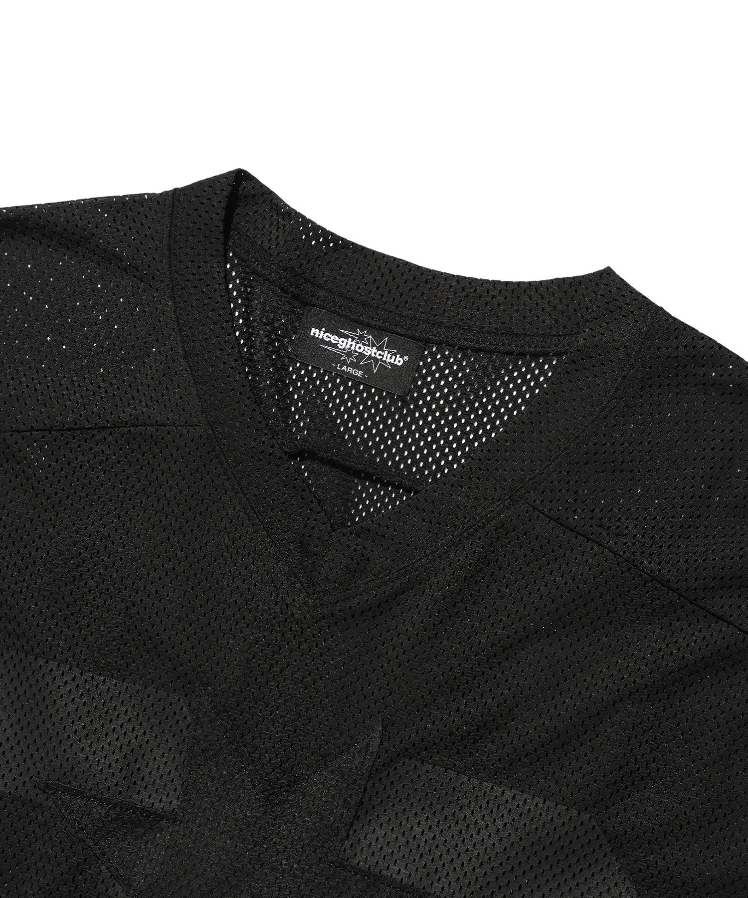 Tシャツ・カットソー [NICEGHOSTCLUB]MESH FOOTBALL JERSEY_NAVY(NG2ESUT555A) MUSINSA | NICE GHOST CLUB MESH FOOTBALL JERSEY_BLACK