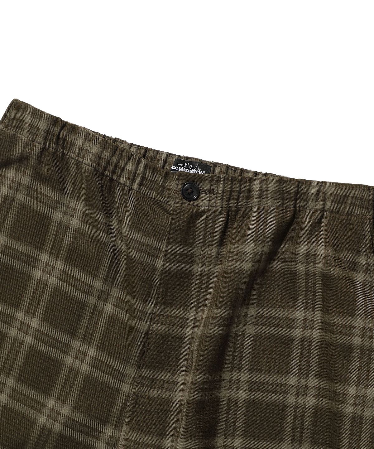 나이스고스트클럽(NICEGHOSTCLUB) CHECK PARACHUTE CARGO PANTS_BROWN(NG2ESUPA11A)