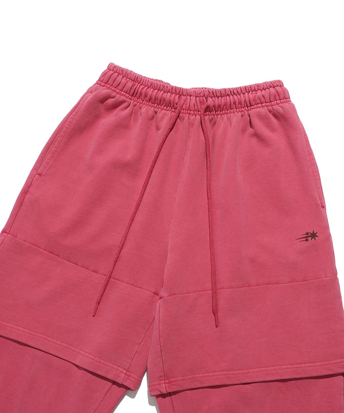 나이스고스트클럽(NICEGHOSTCLUB) PIGMENT LAYERED SWEAT PANTS_RED(NG2ESUPA01A)