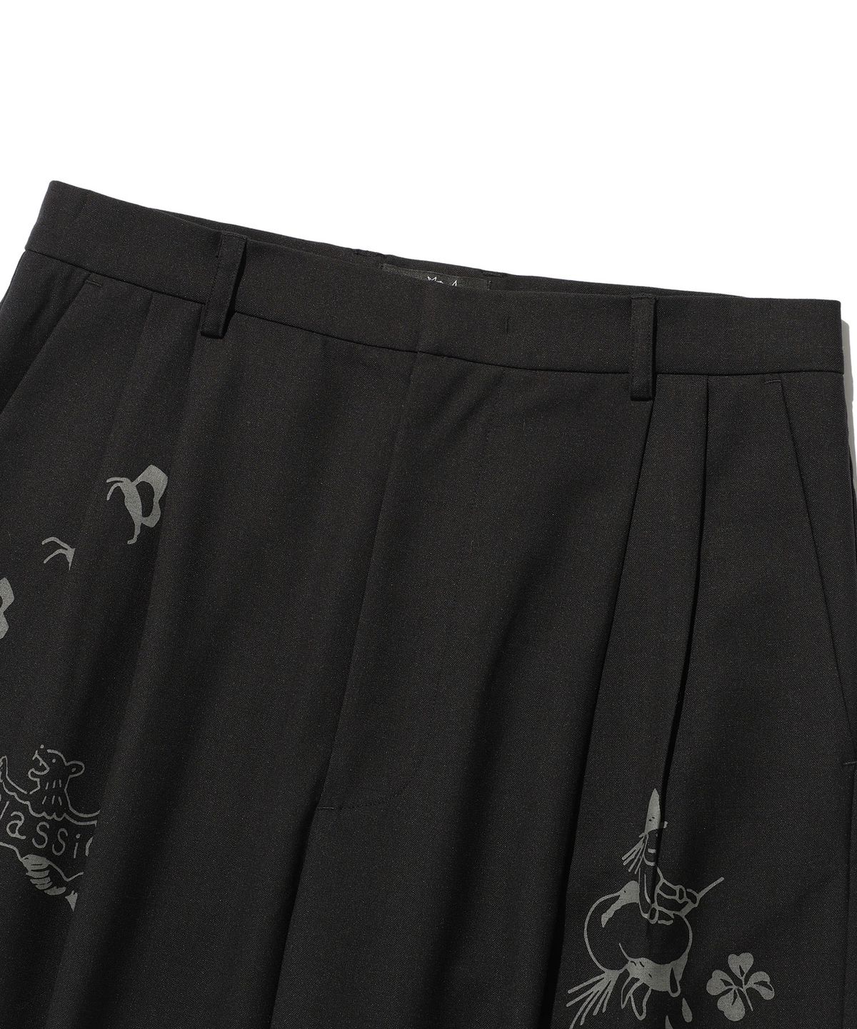 나이스고스트클럽(NICEGHOSTCLUB) TATTOO TAILORED PANTS_BLACK(NG2ESUPA12A)