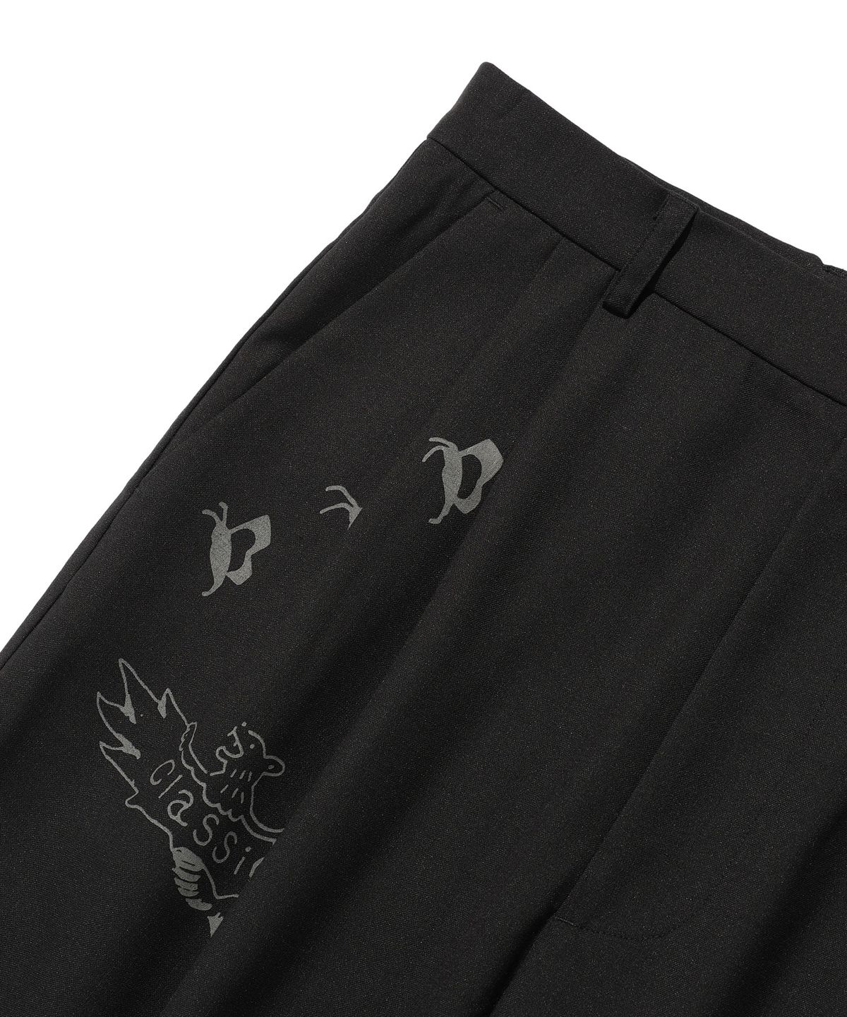 나이스고스트클럽(NICEGHOSTCLUB) TATTOO TAILORED PANTS_BLACK(NG2ESUPA12A)