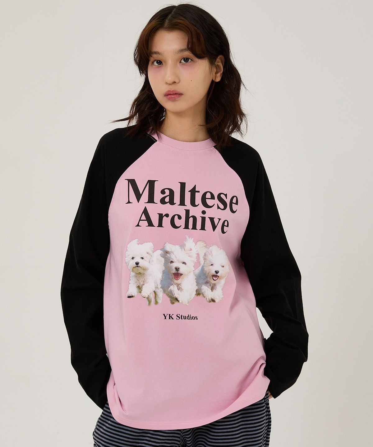 와이케이(WAIKEI) 말티즈 아카이브 래글런 롱슬리브 티셔츠 민트
